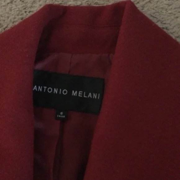 Antonio Melanie size 6 red maroon jacket - Picture 2 of 3
